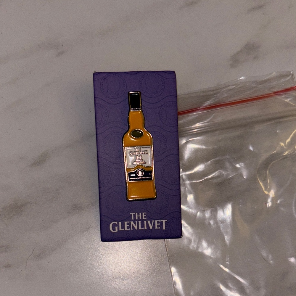 Gold Bottle Lapel Pin